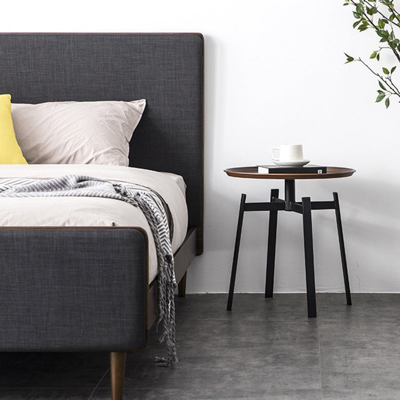 Retro Round Iron End Table