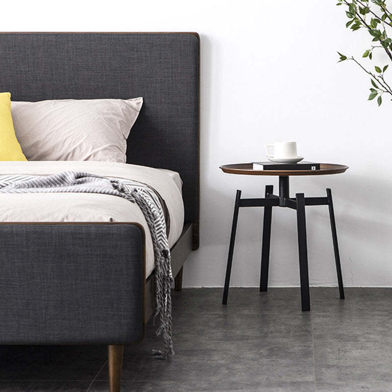 Retro Round Iron End Table