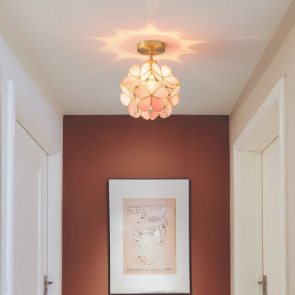 New Japanese Manual Petal Aisle Ceiling Light