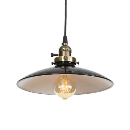 Industrial Iron Multicolor Bowl Pendant Light — B / White / 220V-240V For UK/AU