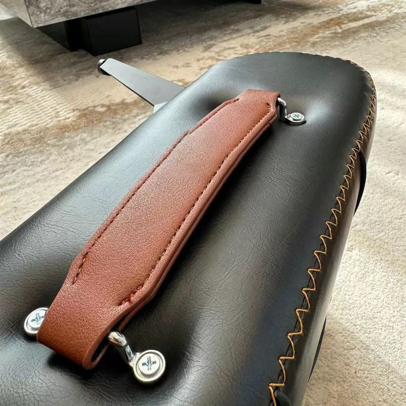 Modern Leather Upholstered Portable Footstool