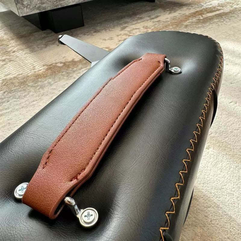 Modern Leather Upholstered Portable Footstool