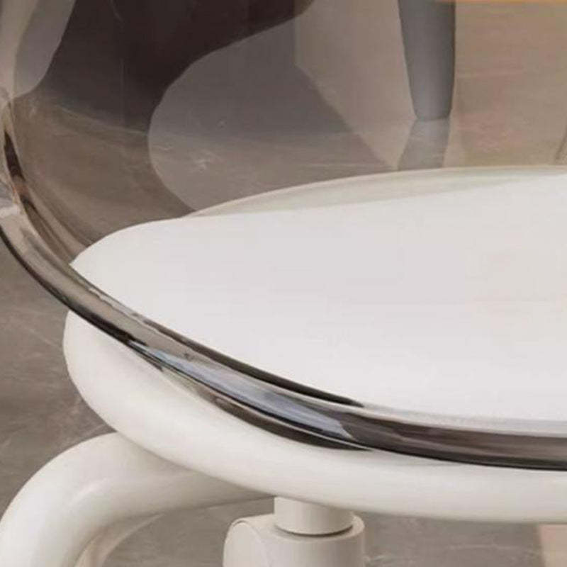 Minimalist Plastic Leather Rolling Chair