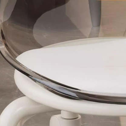 Minimalist Plastic Leather Rolling Chair