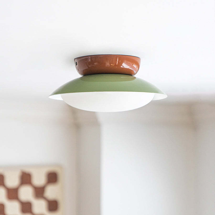 Scandinavian Macaron Semicircle Ceiling Light