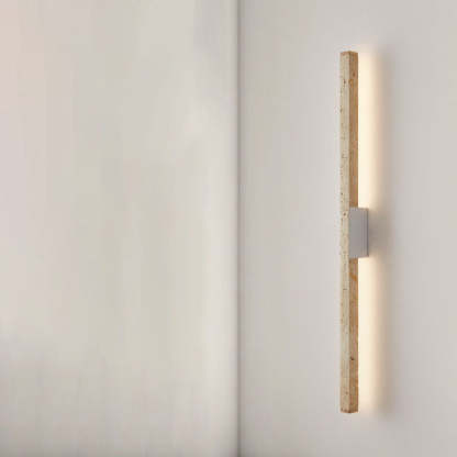 Japanese Wabi-Sabi Yellow Travertine Long Wall