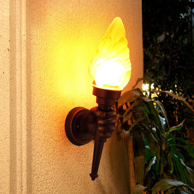 Contemporary Handheld Torch Aluminum Outdoor