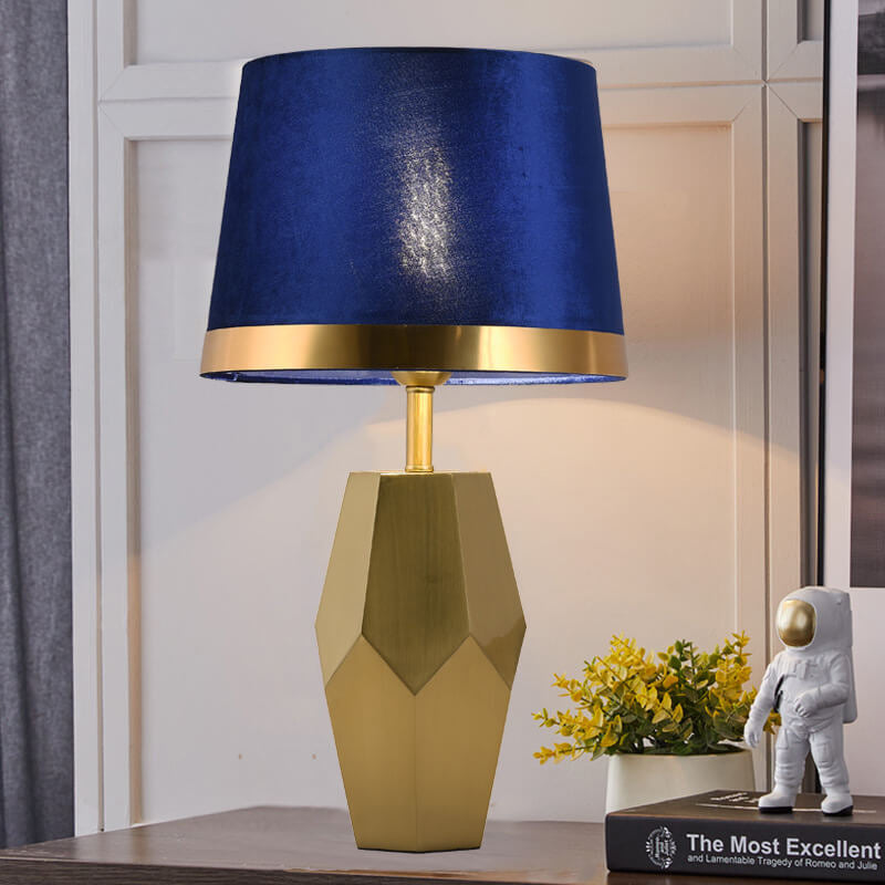Lighom geometric art metal table lamps for entryway — Push Button Switch / Green / 220V-240V (UK/AU