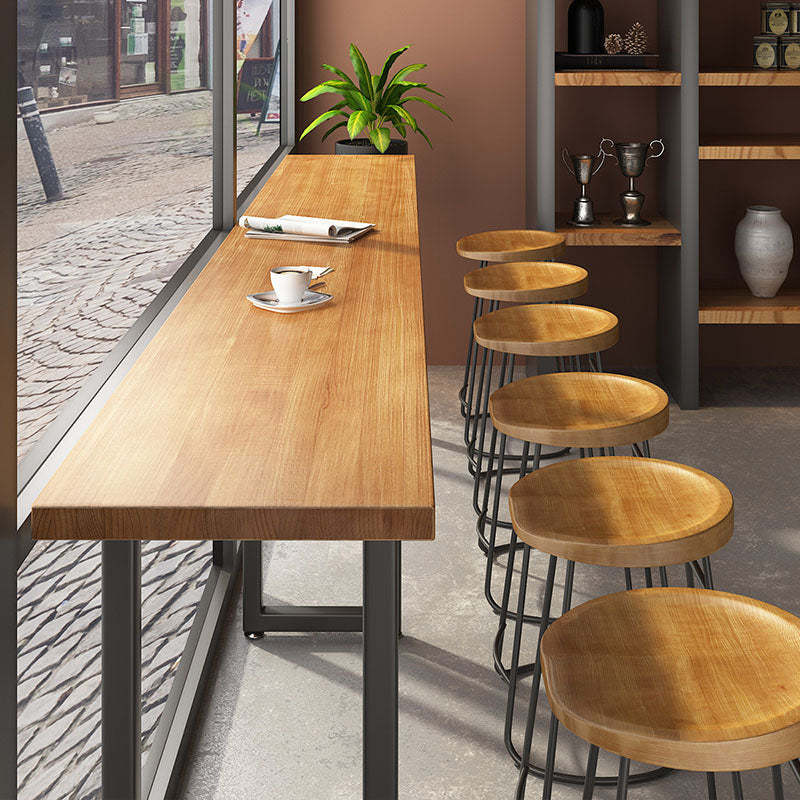 Nordic Tsuga Iron Backless Bar Stool