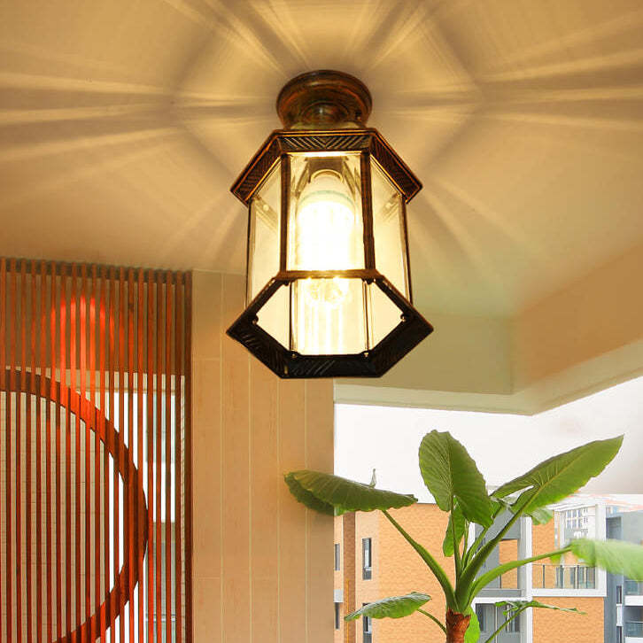 European Outdoor Hexagonal Lantern Waterproof