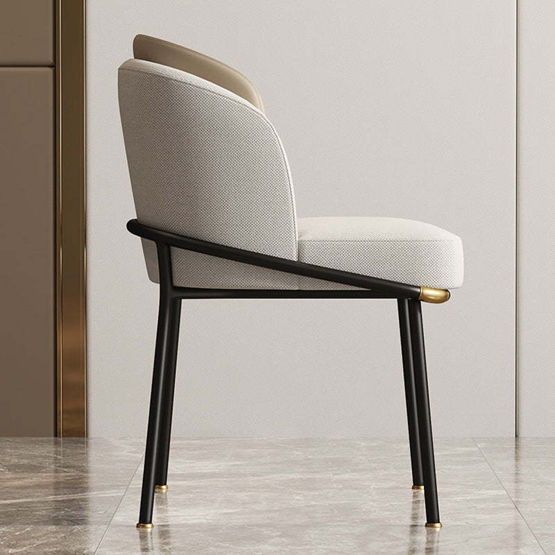 Nordic Fabric Leather Steel Dining Chair