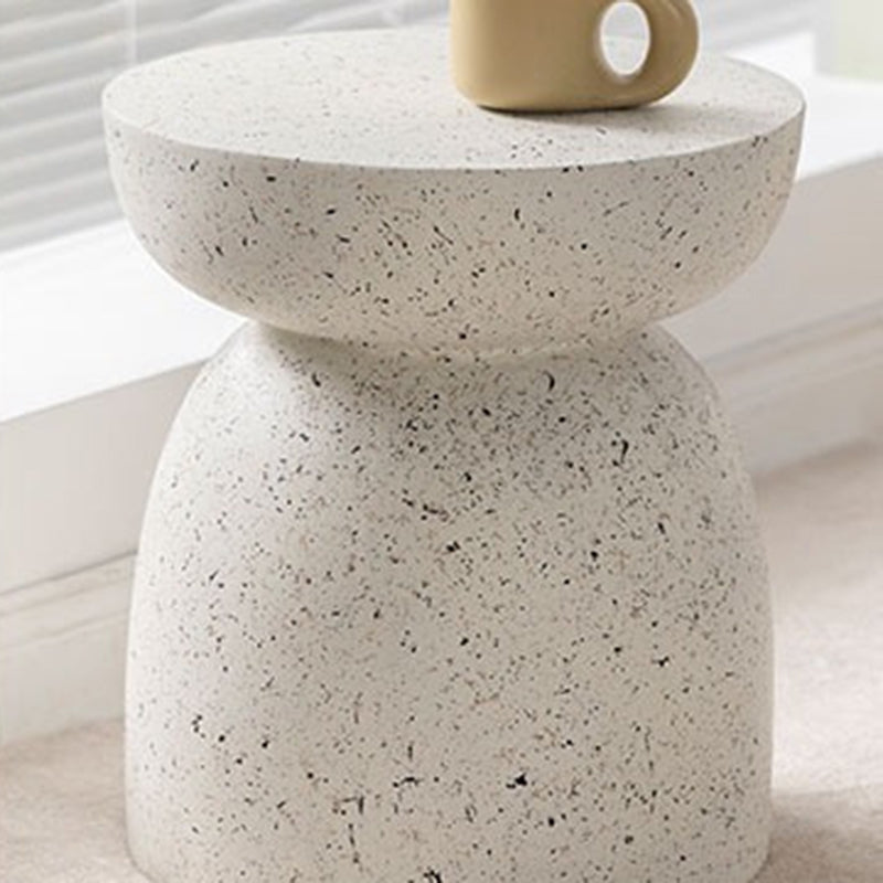 Nordic Cylinder Magnesium Oxide End Table