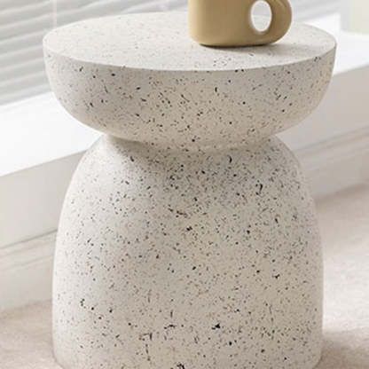 Nordic Cylinder Magnesium Oxide End Table