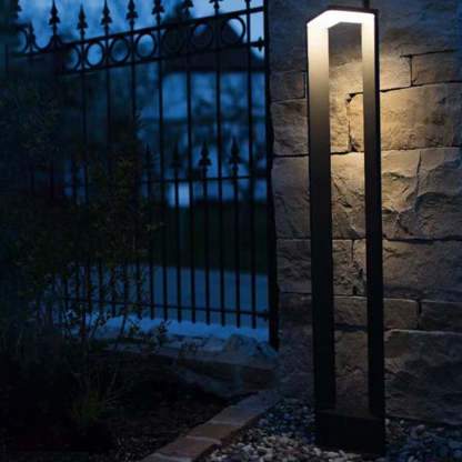 Minimalist Rectangular Aluminum Acrylic LED Landscape Light