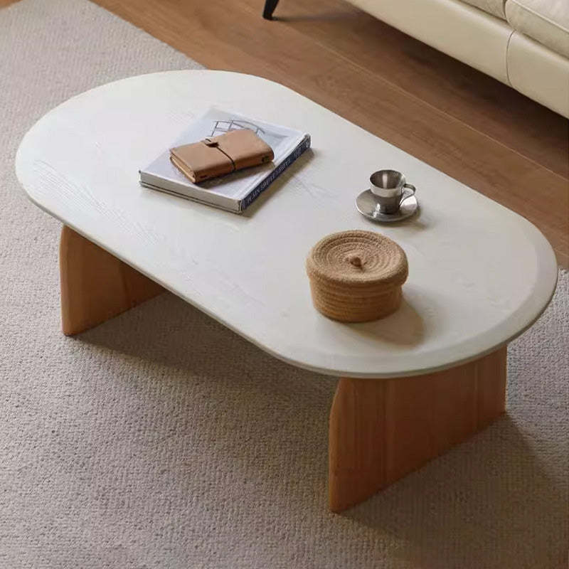 Minimalist Solid Wood Rectangular Coffee Table