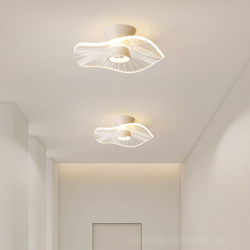Lighom minimalist flower round white flush mount lighting in acrylic — Rose / 220V-240V (UK/AU)