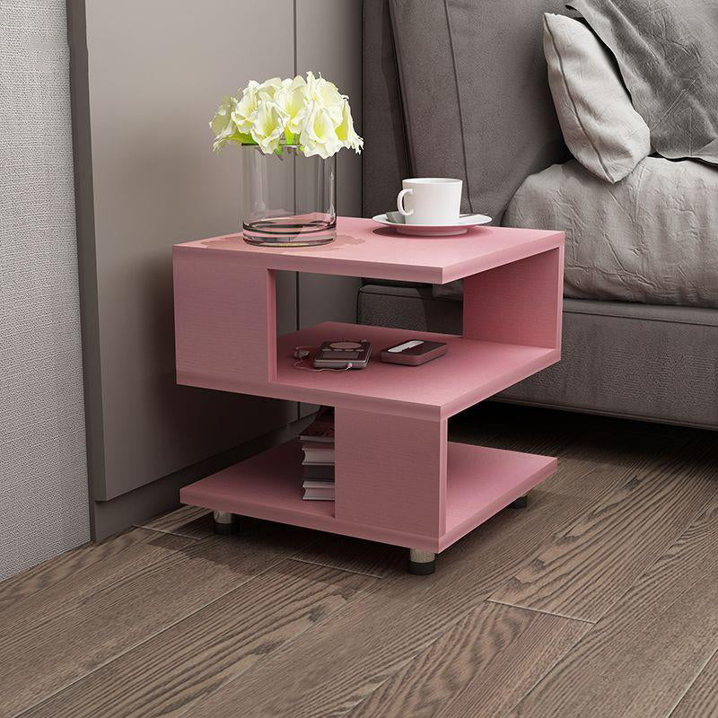 Plate 3-Tier Bedside Table — White