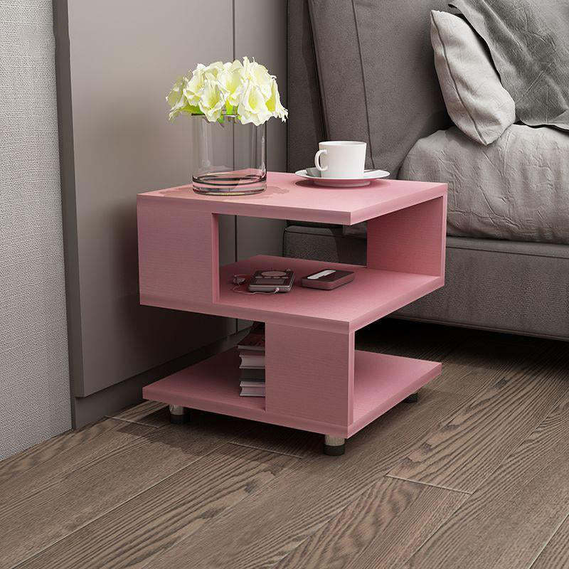 Plate 3-Tier Bedside Table — White