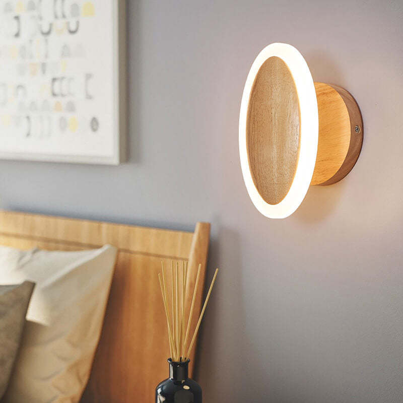 Minimalist Log Oval LED Ceiling Light
