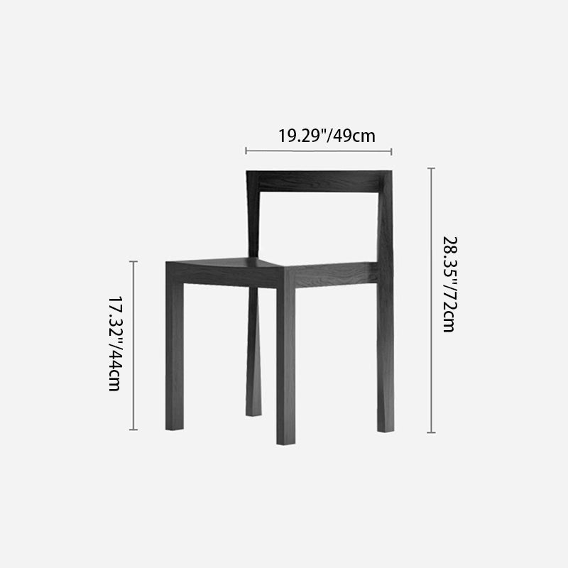 Minimalist Rectangular Wood Chair
