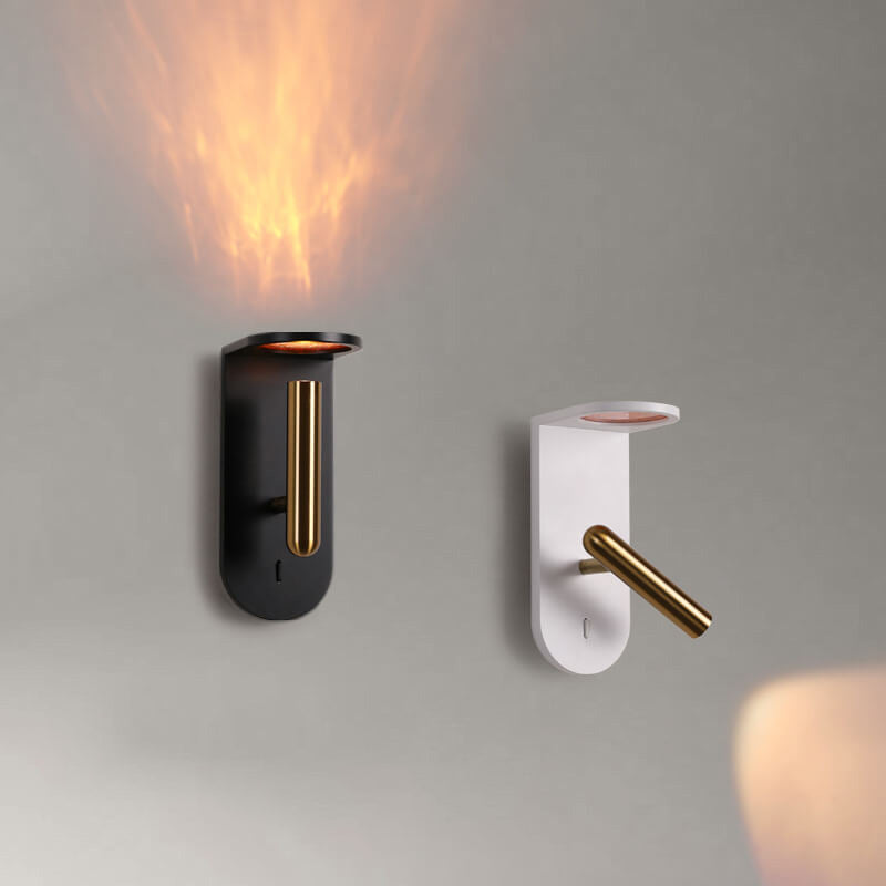 Industrial Flame Light Shadow Rotatable LED Wall Sconce