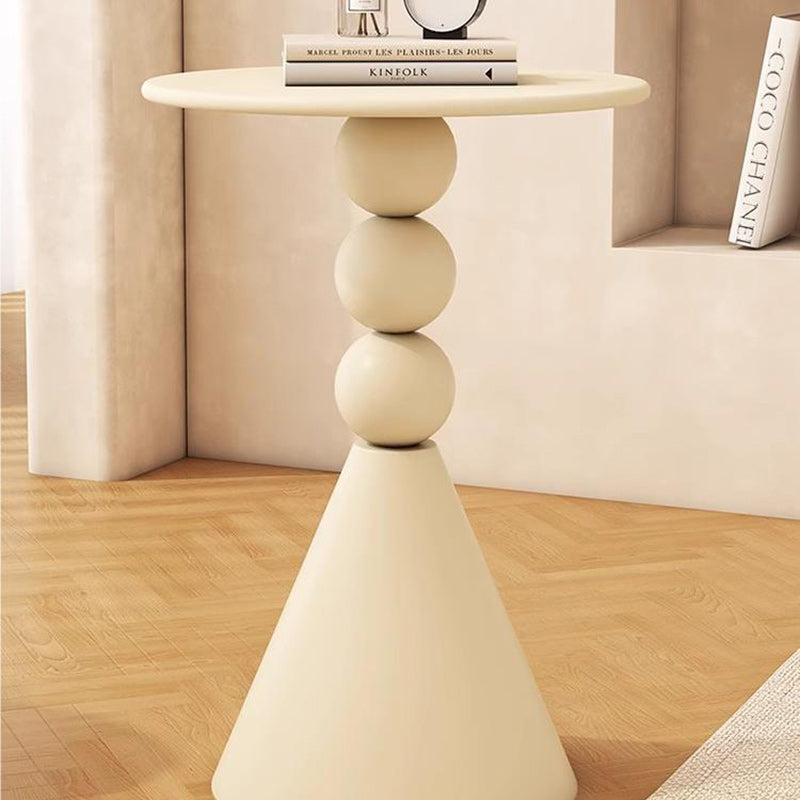 Nordic Orb Cone Iron Rock Slab Coffee Table