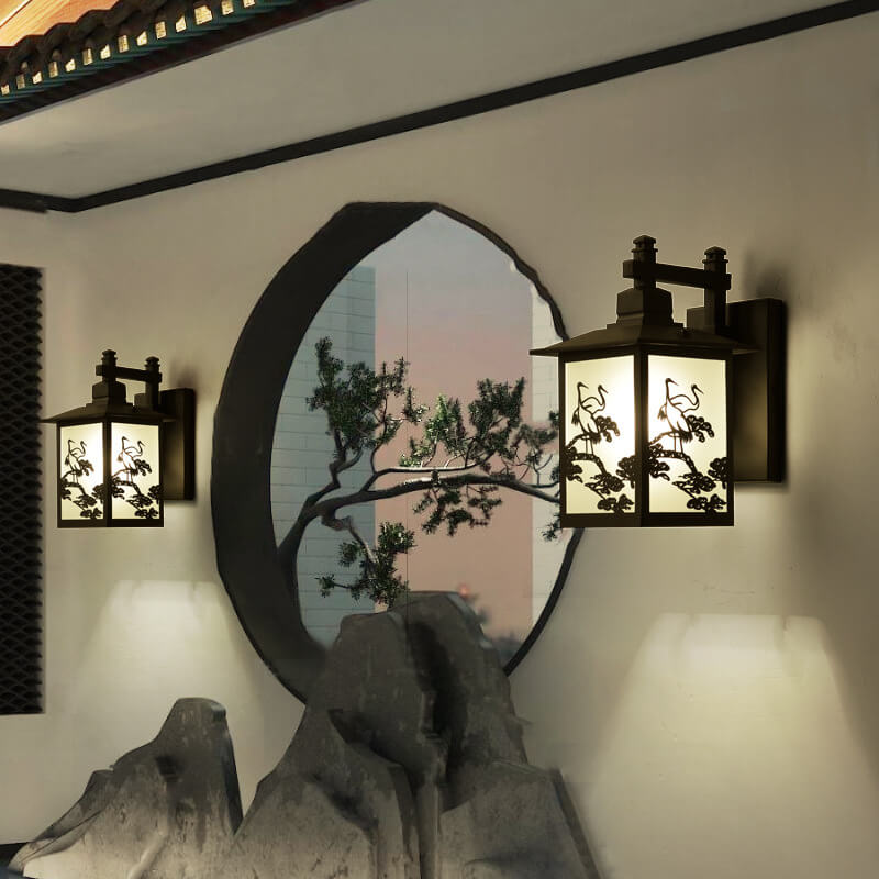 Chinese alloy zinc outdoor wall lighting in metal — 220V-240V (UK/AU)