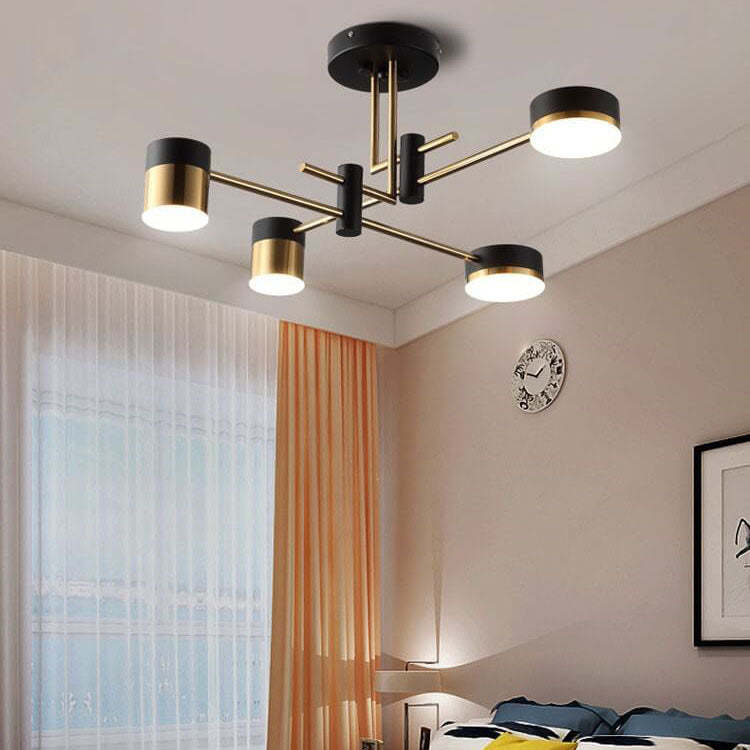 Minimalist Black Gold Balanced Ceiling Light