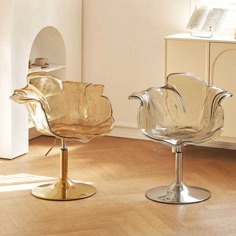 Contemporary Petal Acrylic Liftable Dining Chair