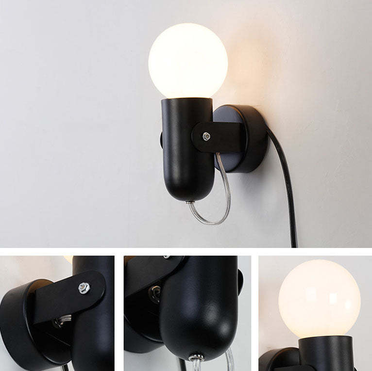 Nordic Solid Color Round Sconce