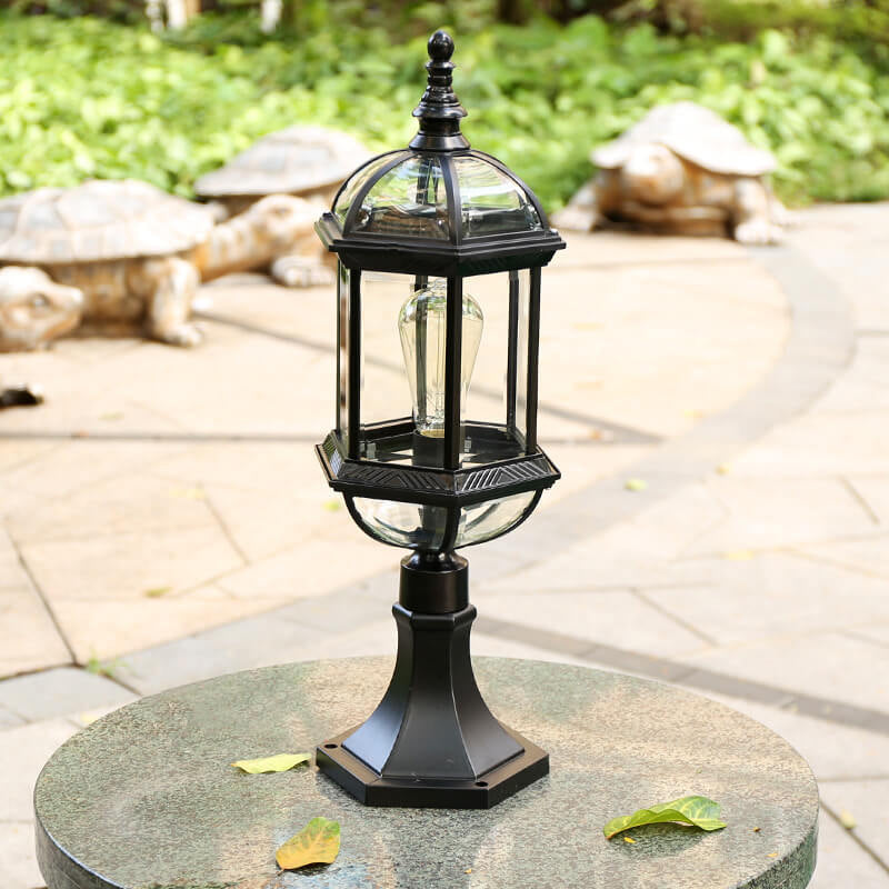 European Vintage Fence Post Outdoor Light — 110V-120V For US/CA
