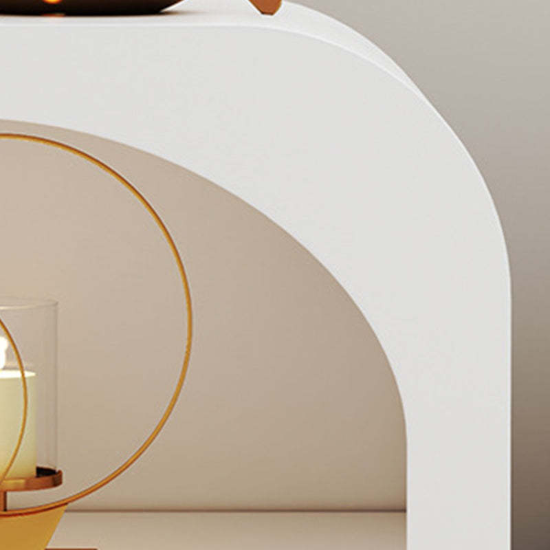 Scandinavian Arched Frame Rock Slab Nightstand