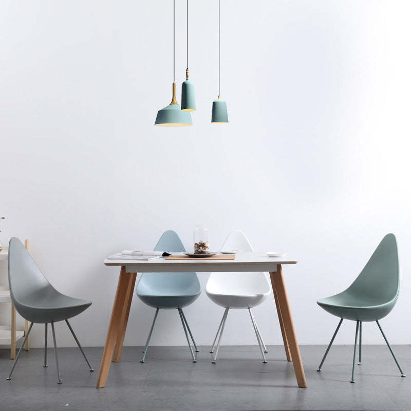 Contemporary Water Drop Plastic Dining Chair