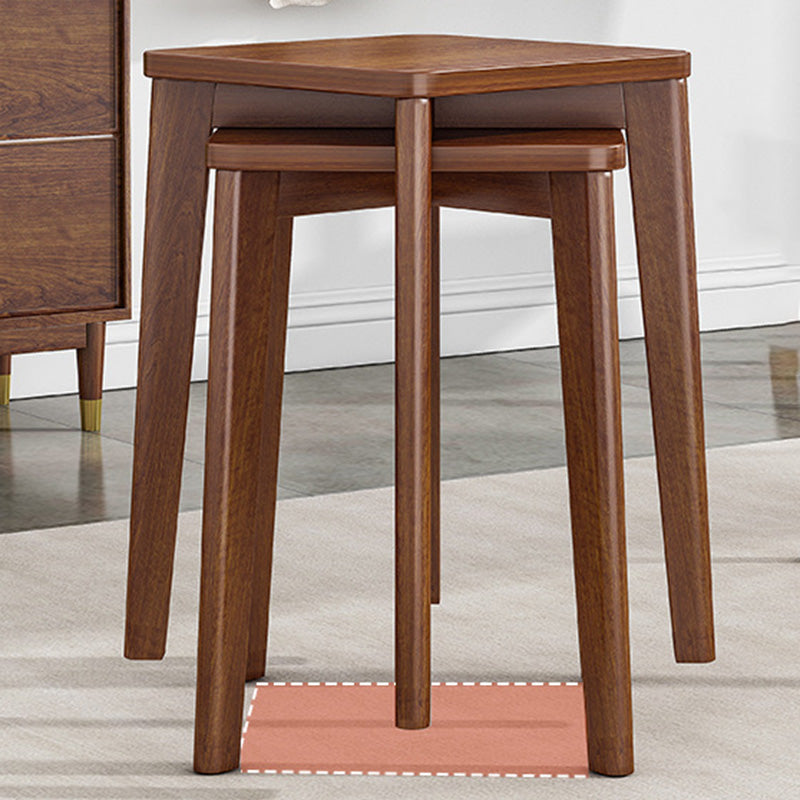 Chinese Wood Stackable Low Stool