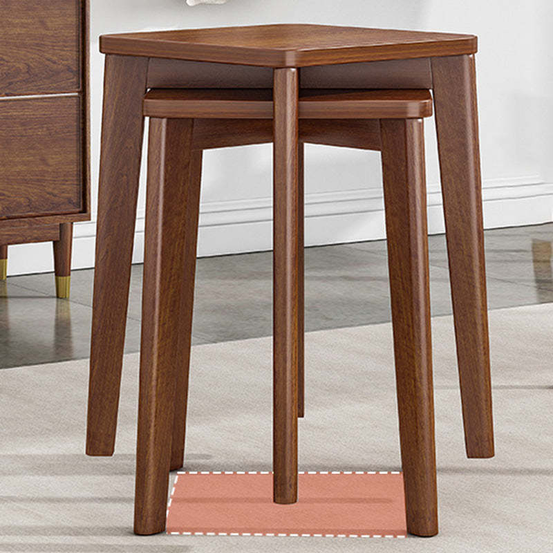Chinese Wood Stackable Low Stool
