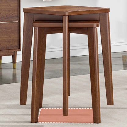 Chinese Wood Stackable Low Stool