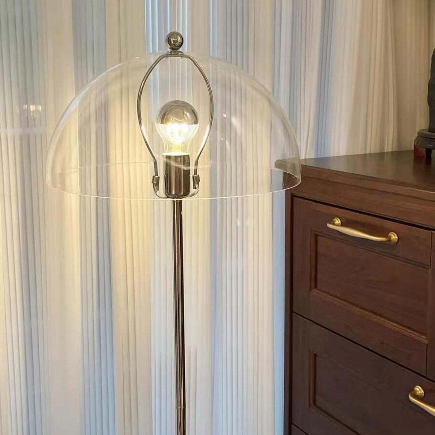 Retro Acrylic Mushroom Floor Lamp