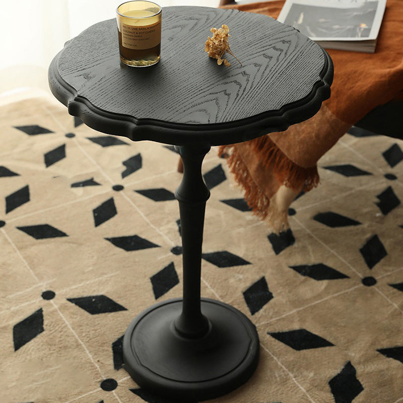 Vintage Round Lace Wood Coffee Table