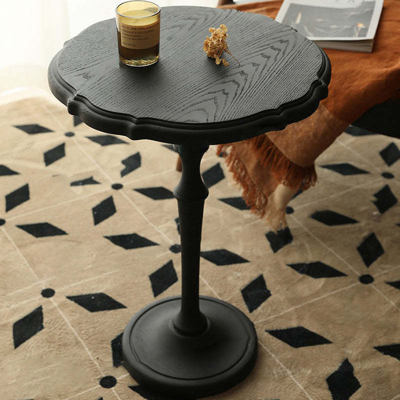 Vintage Round Lace Wood Coffee Table