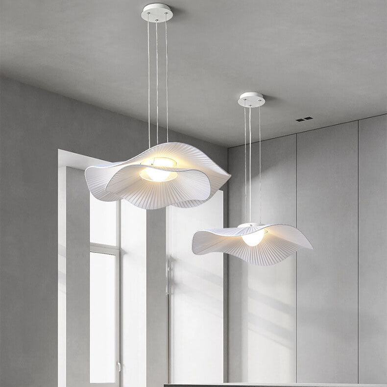 Modern Cloth Lotus Leaf LED Ceiling Light