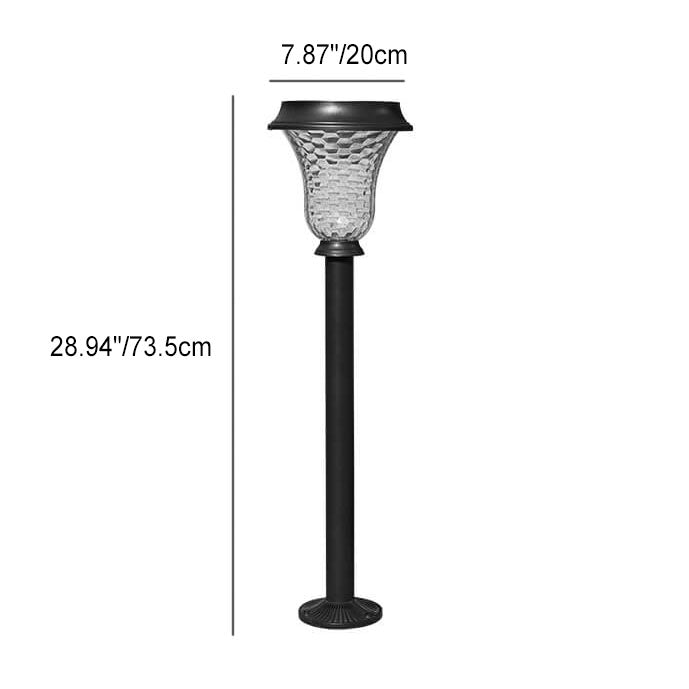 Modern Solar Cylinder Aluminum LED Outdoor Light