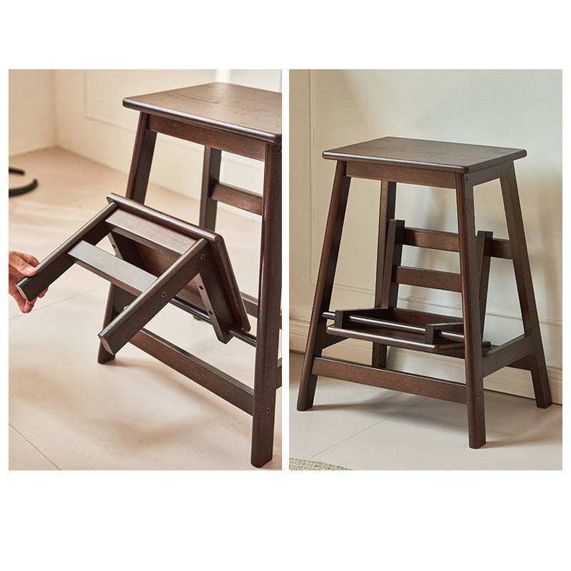 Minimalist Wooden Backless Bar Stool