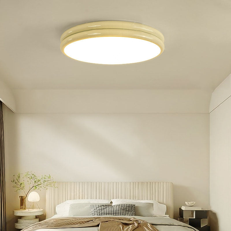 Modern Kids Wrought Iron Round LED Flush Mount Light