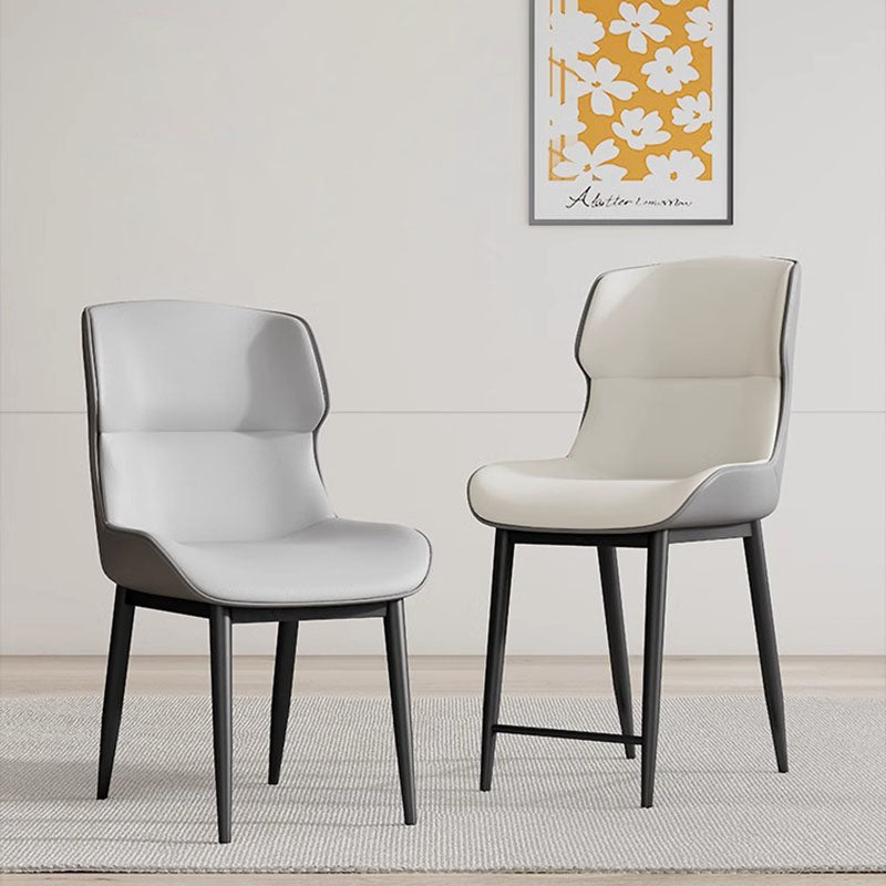 Modern PU Leather Steel Cushion Dining Chair