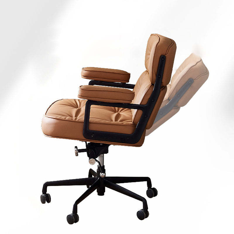 Minimalist Upholstered Leather Desk Chair