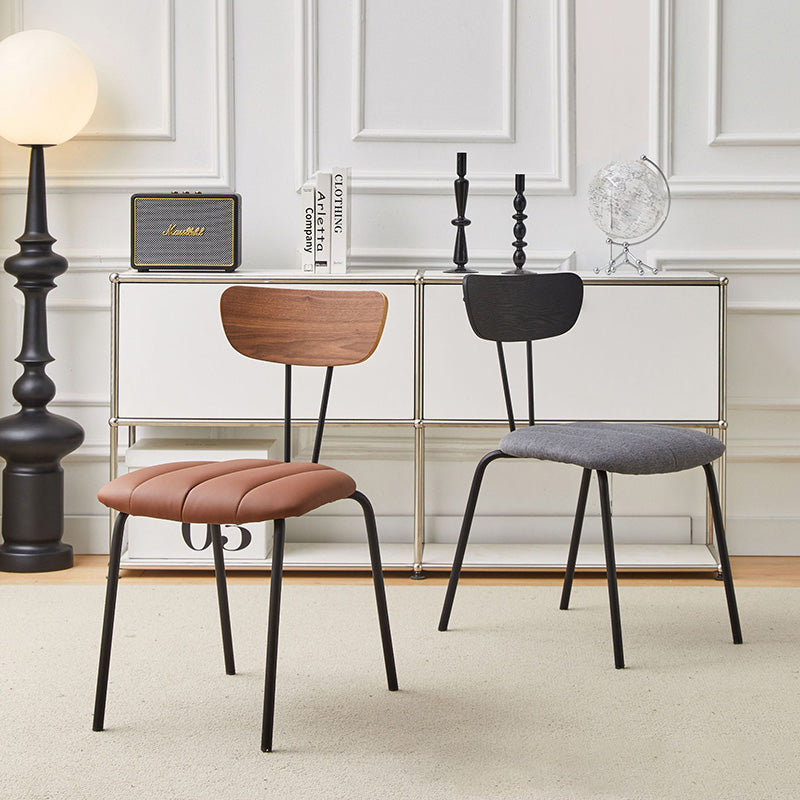 Contemporary PU Leather Steel Dining Chair