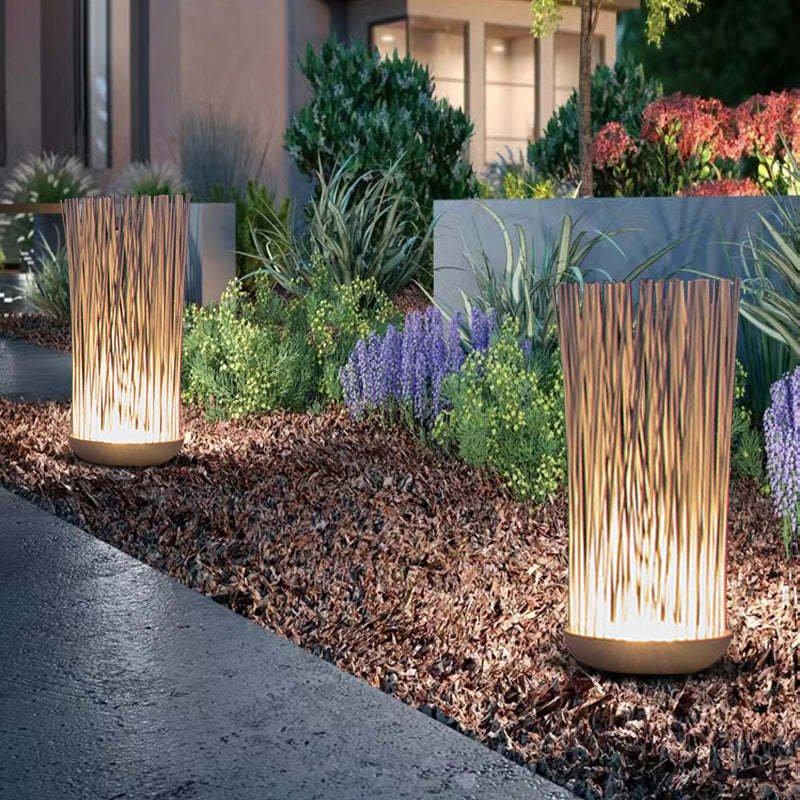 Contemporary Fiber Optic Fishtail Landscape Light