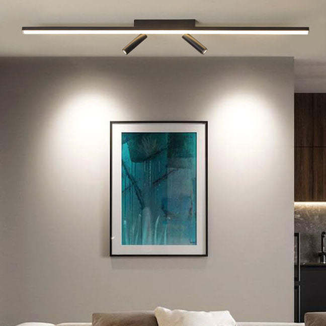 Nordic Acrylic Strip Track Spotlight LED Flush Ceiling Light