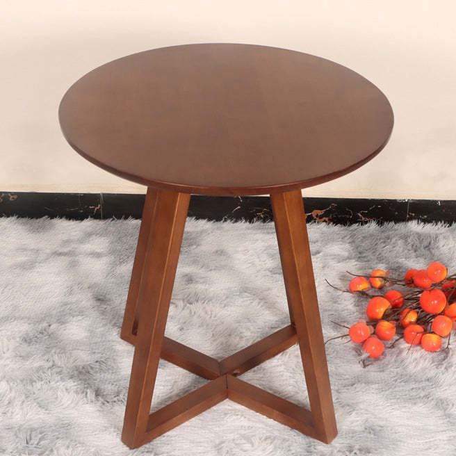 Modern V-Leg Rubberwood Dining Table