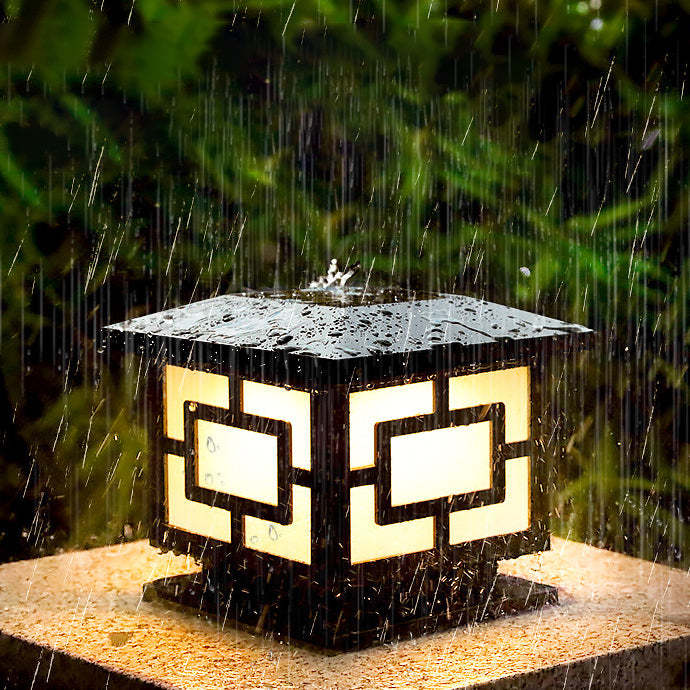 Chinese Solar Acrylic Square Lantern LED Landscape Light